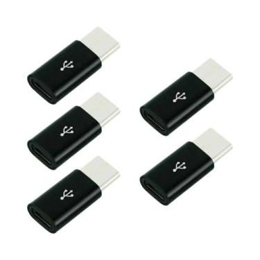 Imagem de Adaptador Micro USB Fêmea Para Tipo C Macho 1PCS 5PCS Conversor De Cab