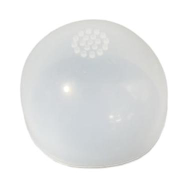 Imagem de menolana Touca de silicone para peruca com formato de cabeça de boneca, acessórios de alta elasticidade, macia e antiderrapante, proteção multifuncional para, 15.5 a 17.5 Cm