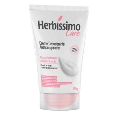 Imagem de Creme Desodorante Herbíssimo Care Rosa Mosqueta e Niacinamida 72h com 