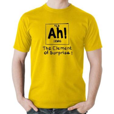 Imagem de Camiseta Algodão AH The element of surprise - Foca na Moda, Amarelo, P