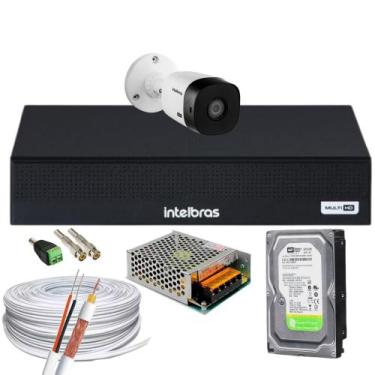 Imagem de Kit Intelbras 1 Cam Full Hd 1220b E Dvr Mhdx 3004-C C/Hd