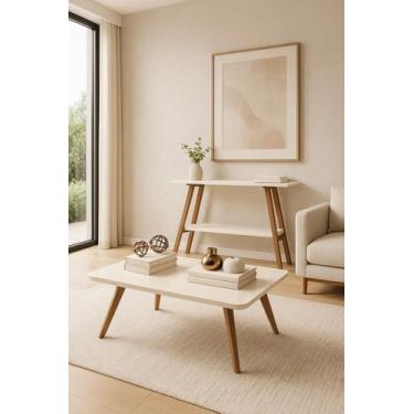 Imagem de Kit Cantinho do Café mais Mesa de Centro - Moveis Decor