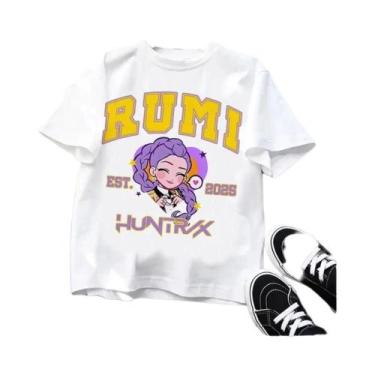 Imagem de Camiseta Infantil De Manga Curta Kpop Demon Hunters, Presente Harajuku
