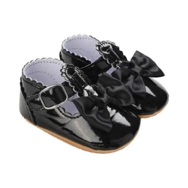 Imagem de Sapatos Antiderrapantes Pretos Para Bebês Meninos E Meninas 0-18M, Sap