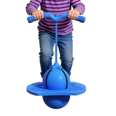 Imagem de Bola de Salto para Crianças - Brinquedo Saltitão com Bomba e Alça | Bola Saltitante | Para Adultos Treino De Equilíbrio E Exercício Para Brincadeira Em Ambientes Exteriores E Interiores