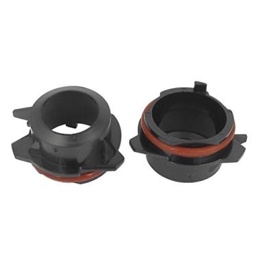 Imagem de uxcell 2 peças Black H7 HID Lâmpada Xenon D2 D2S D2R Adaptador para carro