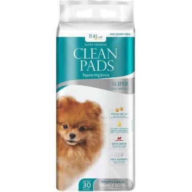 Imagem de Tapete Higiênico Clean Pads Super Premium c/30 Unidades - 85x60cm - Sã
