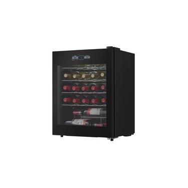 Imagem de Adega Midea 24 Garrafas MDRW110FGGGL3 Porta de Vidro Painel Touch Bivolt Preta