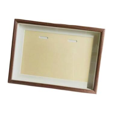 Imagem de Generic Caixa de Exibição de Medalhas, Moldura para Fotos e Armazenamento, Porta-Retratos para Competição de Natação, Madeira, 10 Inch