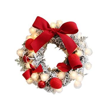 Imagem de Guirlanda de Natal quente Ano Novo Janela Porta Decoração Adereços Arranjo de Cena Decorações de Guirlanda de Natal (Tamanho : Estilo 3) ()