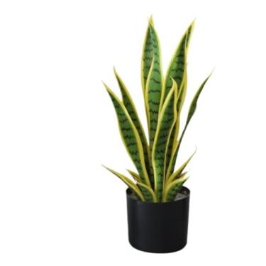 Imagem de SLGGPJBU Plantas falsas, planta artificial, orquídea, tigre artificial, plantas falsas em vaso para casa, escritório, sala de estar, decoração de plantas artificiais, ambientes internos e externos, A