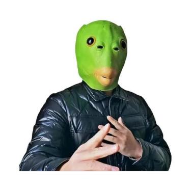 Imagem de Máscara De Cabeça De Peixe Verde Para Brincadeiras De Escultura De Are