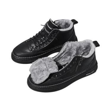 Imagem de Botas Casuais De Trabalho Masculinas Quentes E Confortáveis De Couro C