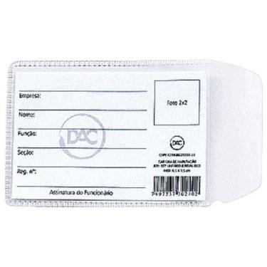 Imagem de Protetor Plastico Habilitacao 70 X 105 Mm Dac  100 Unidades