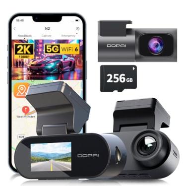 Imagem de DDPAI N2 Dual Câmera Veicular Frontal Traseira 2K+1080P, Dashcam Com ADAS 2.0, Wi-Fi 6 Câmera para Carro, Modo Estacionamento 24H, Supercapacitor, Visão Noturna AI (N2 Dual+256G)