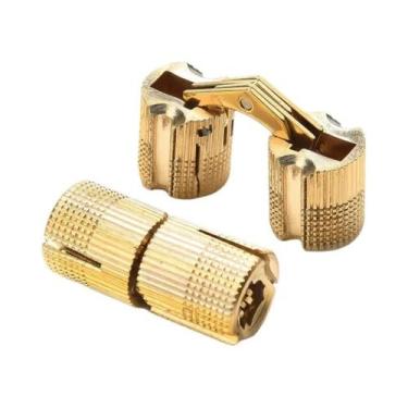Imagem de Dobradiças Ocultas De Latão Para Portas 8-12mm, Dobradiças Discretas P