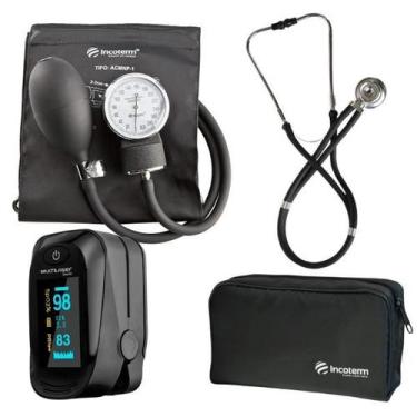 Imagem de Kit Enfermagem Aparelho Pressao Esfig Estetoscopio Completo Incoterm -