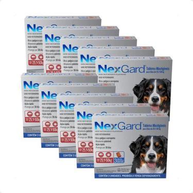 Imagem de 10 Nexgard 25 A 50kg Antipulgas E Carrapatos Total 30 Compr. - Boehrin