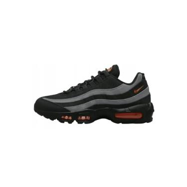Imagem de Nike T nis masculino Air Max 95, Preto/Laranja Seguran a - Ferro Cinza, 9