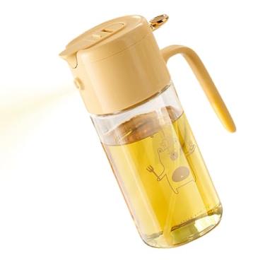 Imagem de Pulverizador de óleo para cozinhar, frasco de spray de azeite | Recipiente de condimentos de utensílios de cozinha sem gotejamento de 550 ml para assar, fritar, grelhar salada