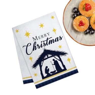 Imagem de Toalha de Natal - Pano macio de presépio festivo, toalhas de secagem rápida, para casa, família, festival, decoração diária, férias, mulheres, homens