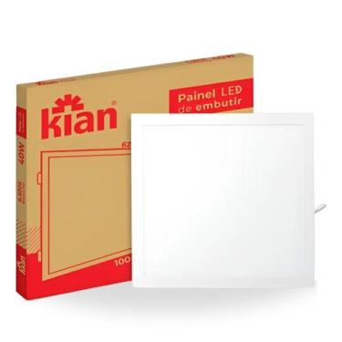 Imagem de Plafon Painel Led 40W 62x62 Branco Frio Embutir 127/220v - Kian