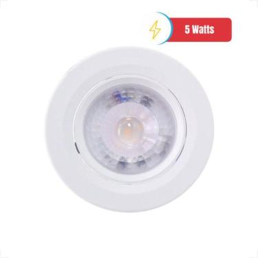 Imagem de Kits Luminária Led Spot 5w 7w 10w Quadrado Redondo Embutir Branco Frio