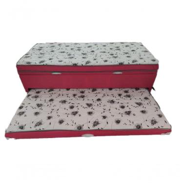 Imagem de Bibox Solteiro Com Baú E Auxiliar 5cm Vermelho