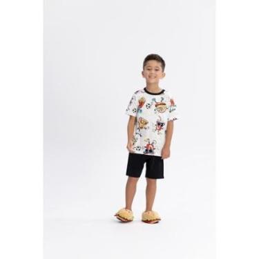 Imagem de Pijama Infantil Menino Brilha no Escuro Alakazoo Ref. 19351-Masculino