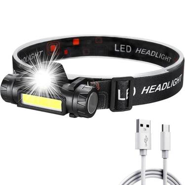 Imagem de Lanterna Cabeça Recarregável Led T6 Pesca Ciclismo muito Forte-Unissex