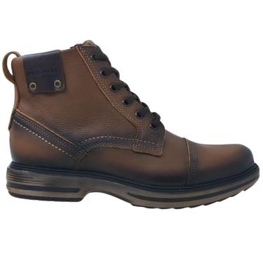 Imagem de Coturno Pegada Casual Em Couro Com Zíper Masculino-Masculino