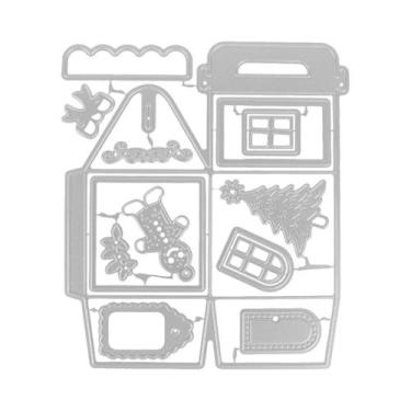 Imagem de Conjunto De Cortadores De Metal Em Forma De Caixa De Presente De Natal