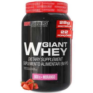 Imagem de Whey Protein Giant Whey 900g  Bodybuilders, Morango