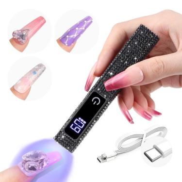 Imagem de Lâmpada LED portátil para secador de unhas UV SAVILAND 12W com LCD