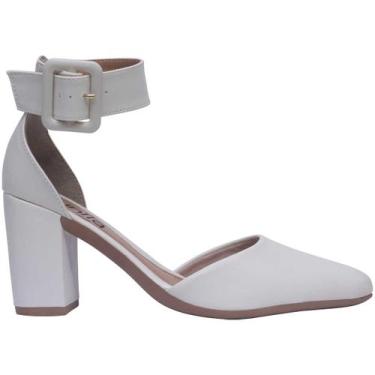 Imagem de Sapato Salto Grosso Scarpin Sandália Salto Bloco Moda-29.08 - Munita, 