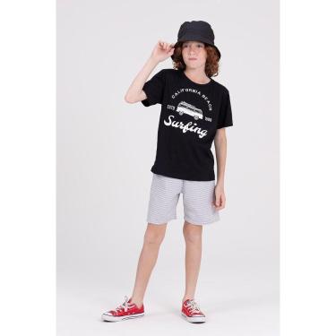 Imagem de Conjunto Infantil Menino Ecológico Surfing Preto-Masculino