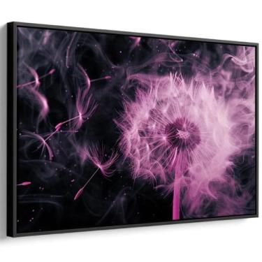 Imagem de Quadro Dente de Leão Rosa em Bruma de Sonhos - Mioquadros, 120x80 cm, 