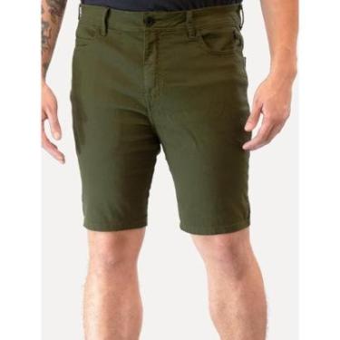 Imagem de Bermuda Reserva Masculina Sarja Color Verde Militar-Masculino