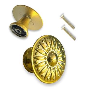 Imagem de 1 Unid. Puxador Ponto Colonial para Móveis, 30mm feito em Metal Zamac 