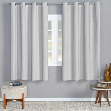 Imagem de Cortina Melk Blackout 2,20m x 1,40m Corta 100% Luz Sala Quarto Bloquei