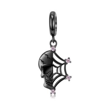 Imagem de Pingente De Prata Esterlina 925 Com Design De Crânio E Apanhador De So