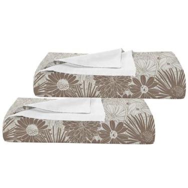 Imagem de Kit 2 Colchas Casal Queen Teka Allegro 90 fios 240x230 cm