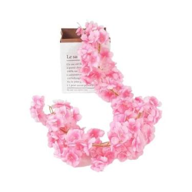Imagem de Guirlanda De Flores De Cerejeira Artificial De 180CM, Flores De Sakura