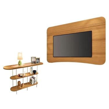 Imagem de Painel Suspenso Armony Cinamomo Com Aparador Infinity Cinamomo - Hb Móveis