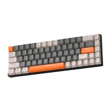 Imagem de Teclado Mecânico Gamer Sem Fio 68 Teclas Switch Vermelho - Wari