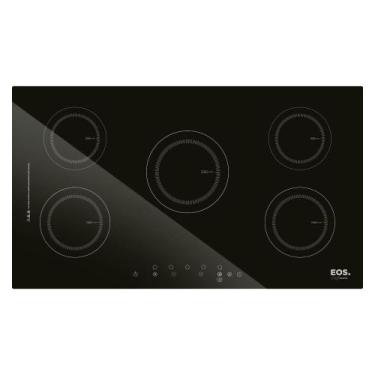 Imagem de Cooktop de Indução Cinco Bocas EOS 90cm Preto 9500W ECI05EP 220V, 220V