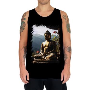 Imagem de Camiseta Regata Estátua de Buda Iluminado Religião 9 - Kasubeck Store®