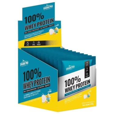 Imagem de 100% Whey Protein - 10 Sachês 40g Leitinho - Shark Pro-Unissex