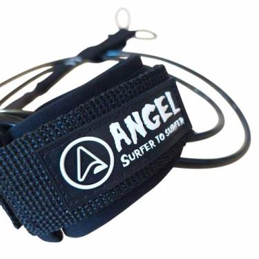 Imagem de Leash Angel Surf SILVER REGULAR - Angelsurfshop, Preto