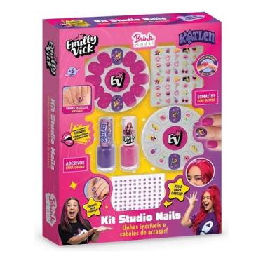 Imagem de Kit Studio Nails Dos Rosa Emilly Vick E Katlen - Brink Model - Nova Br